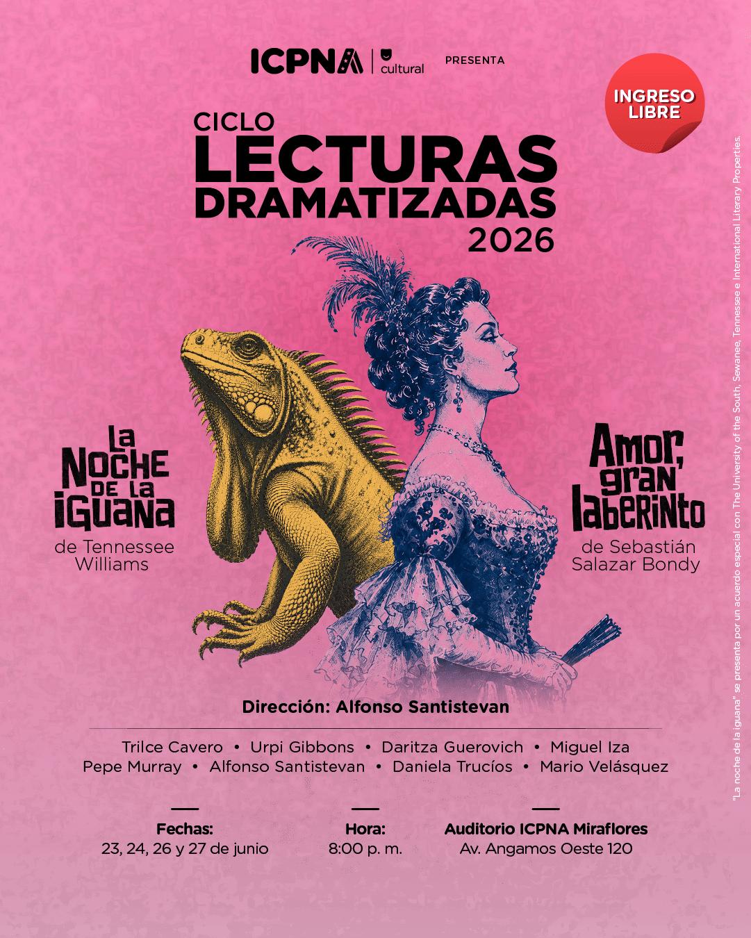 CICLO DE LECTURAS DRAMATIZADAS 2026 ICPNA MIRAFLOR