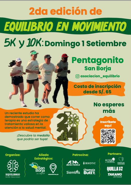 Equilibrio en movimiento Carrera Lima San Borja 