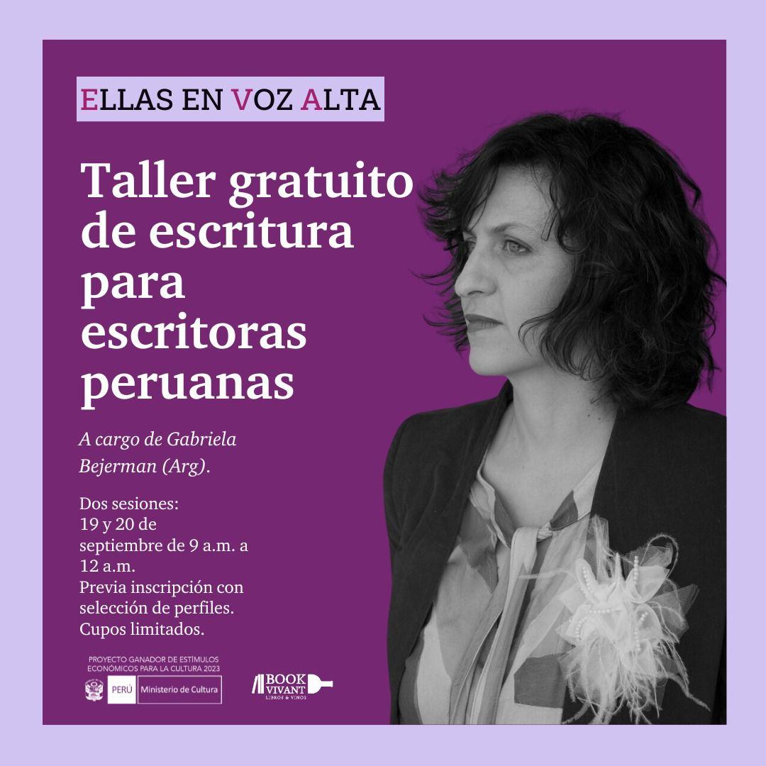 Ellas en voz alta Lima Taller gratuito 