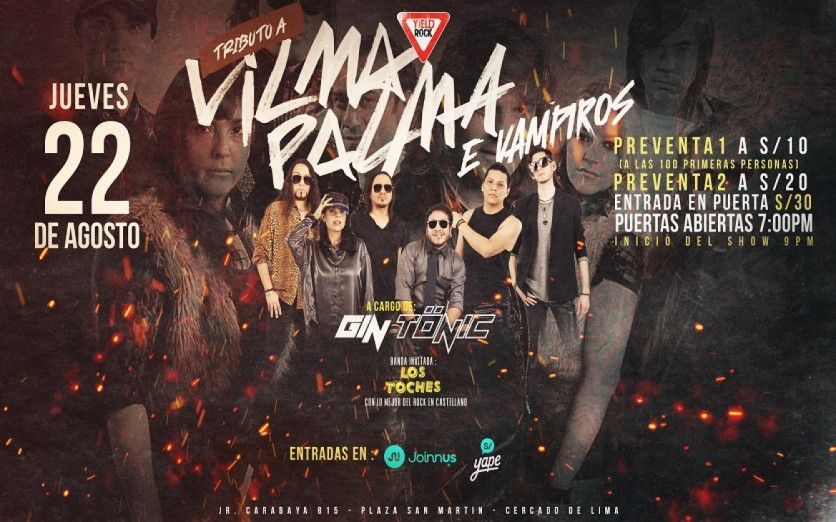 Concierto Vilma palma e vampiros 